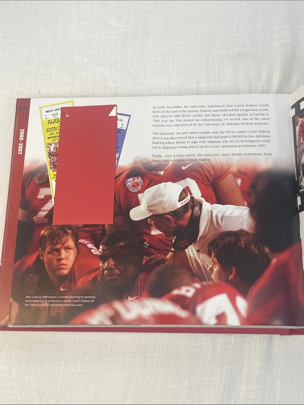 Football Vault - Crimson Hardcover Coffee Table Book